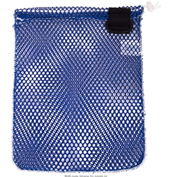 Drawstring Mesh Bag Blue